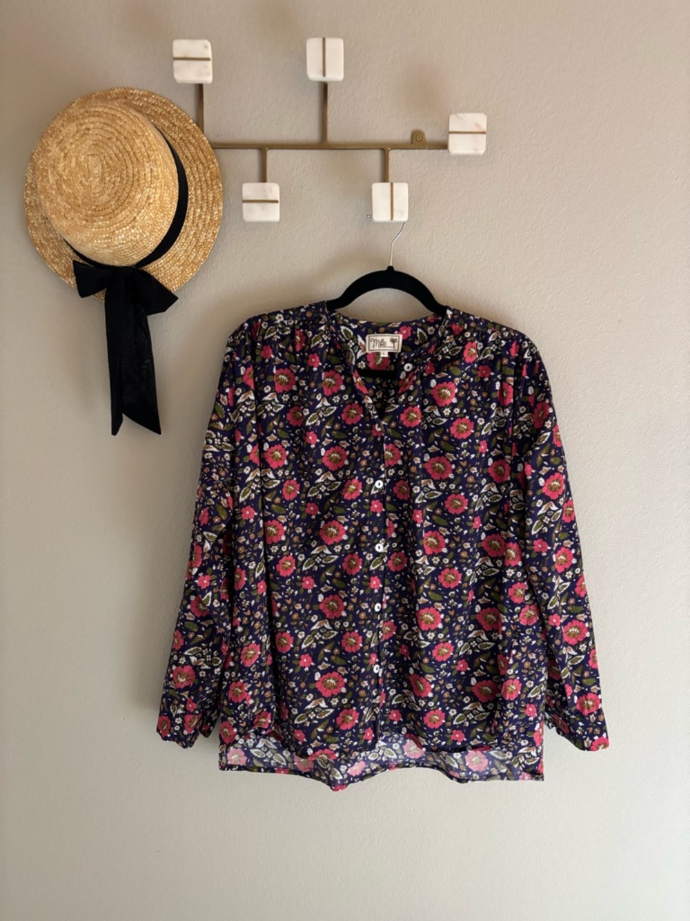 Mille Francesca Top Floral Print Large